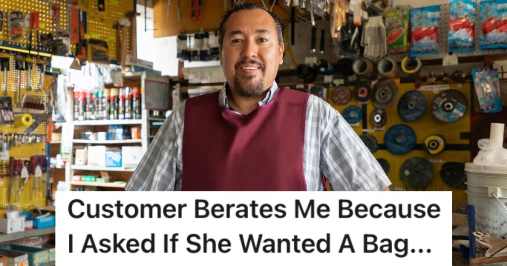 man in a hardware store