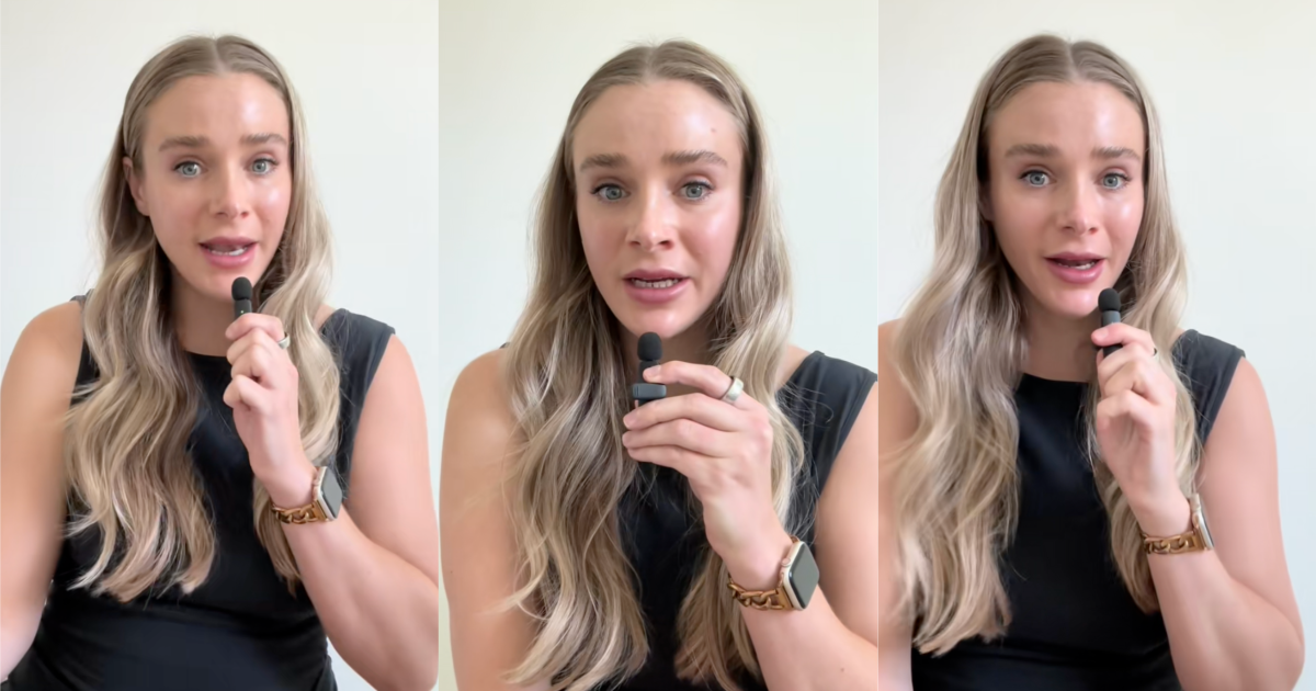 woman talking to tiktokkers