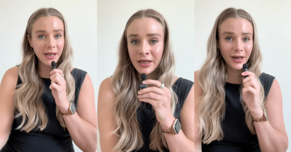 woman talking to tiktokkers