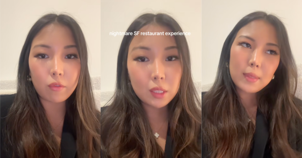 woman talking to tiktokkers