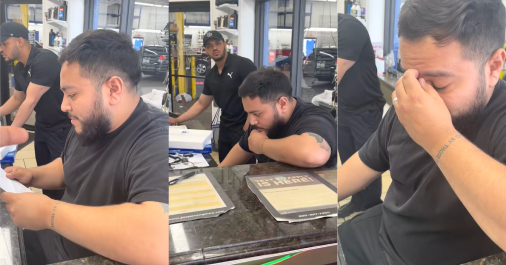men at an auto shop