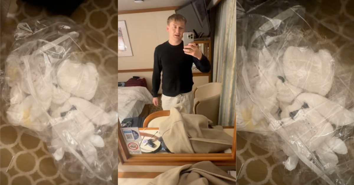 man on a cruise ship