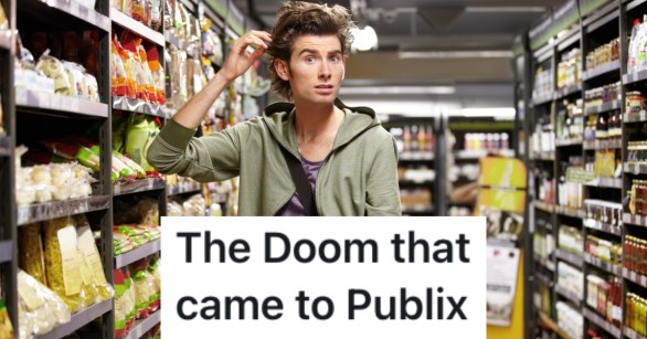 man in a grocery store