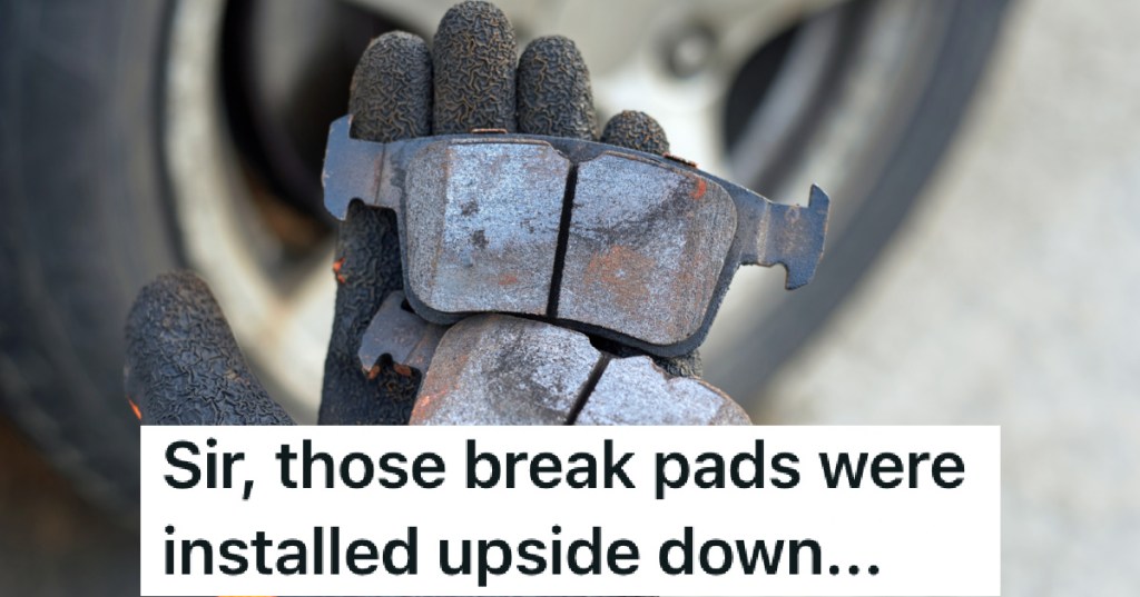 upside down brake pads