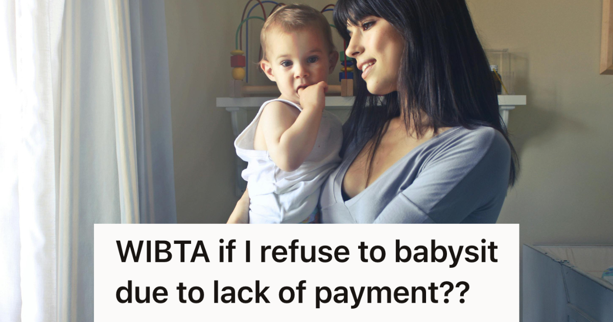 woman babysitting a child