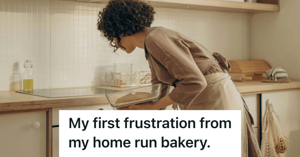 woman baking in her kitchen