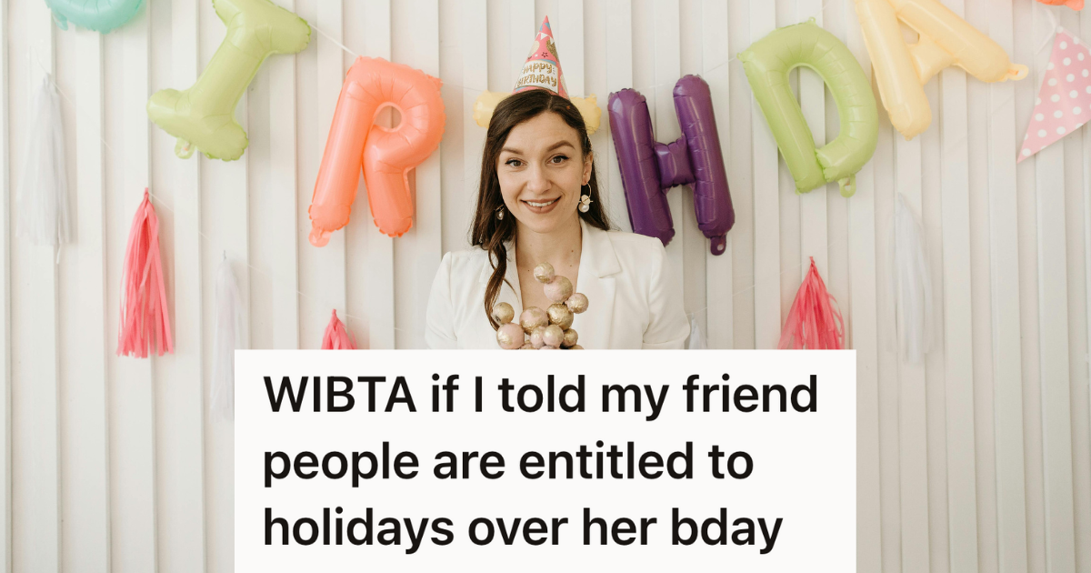 woman celebrating her birthday