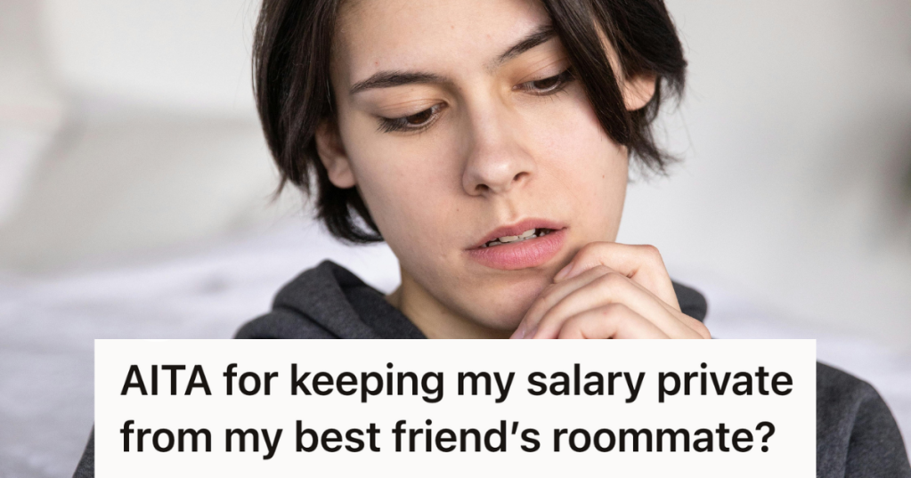 woman fidgeting uncomfortably