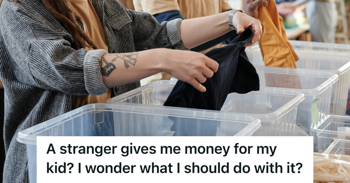 woman shopping at a thrift store