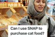 Retail Worker Tried To Enforce Food Stamp Rules, But Wacky Customer Insisted Cat Food Counted Because She Was Planning On Eating It Herself