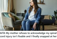 Young Woman Has Suffered Permanent Spinal Injury, But Her Mom Keeps Pushing For Her to Heal Herself