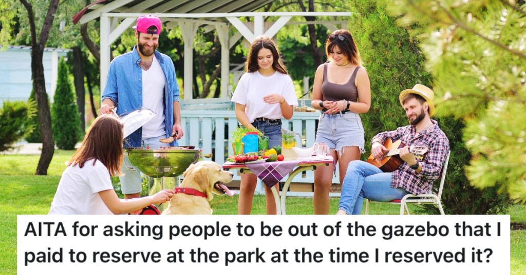 people in a park