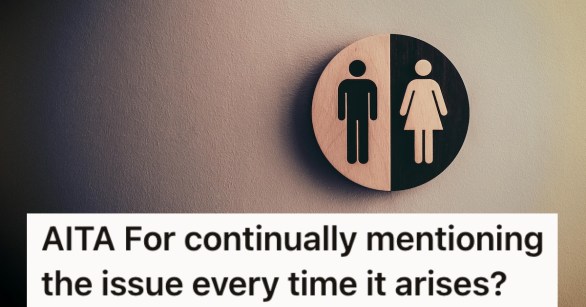 A male and female bathroom sign