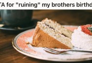 Younger Sister Bakes A Cake At Her Brother’s Request To Make His Birthday Extra-Special, But When They Slice The Cake, She’s Left With A Nasty Surprise