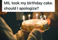 Husband Is Excited To Eat His Leftover Birthday Cake The Day After A Lovely Birthday Dinner, But His Mother In Law Has Other Ideas