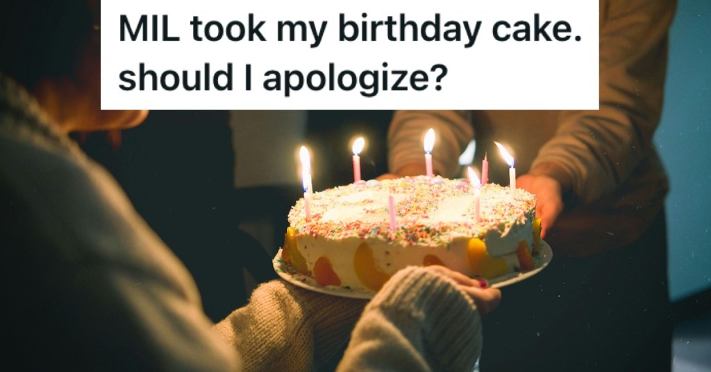 A birthday cake with candles