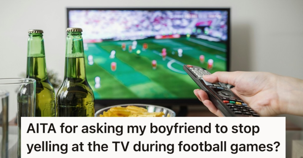 A football game on TV