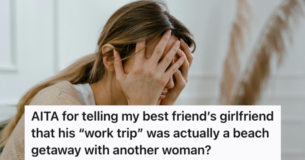 A woman with her head in her hands