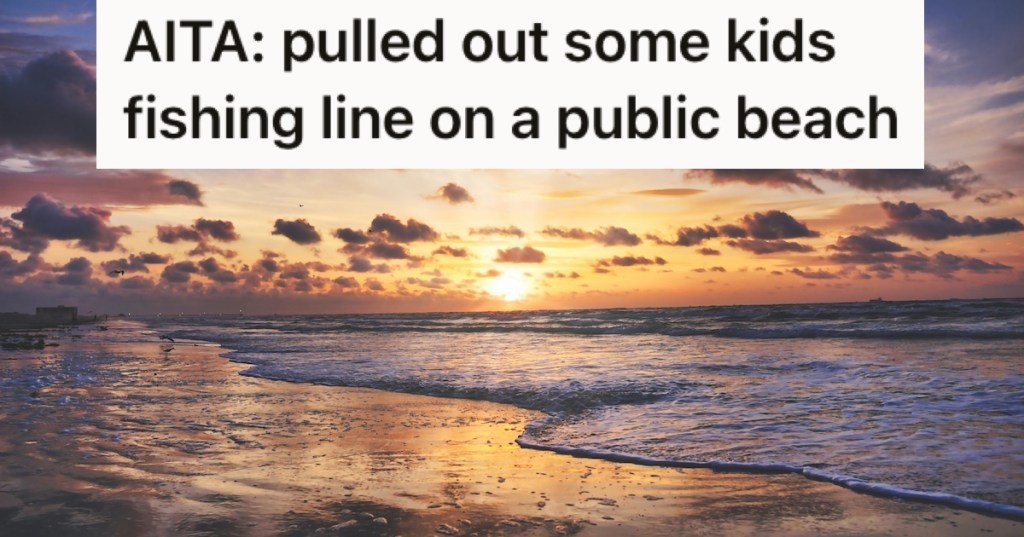 Sunset over a beach in Texas