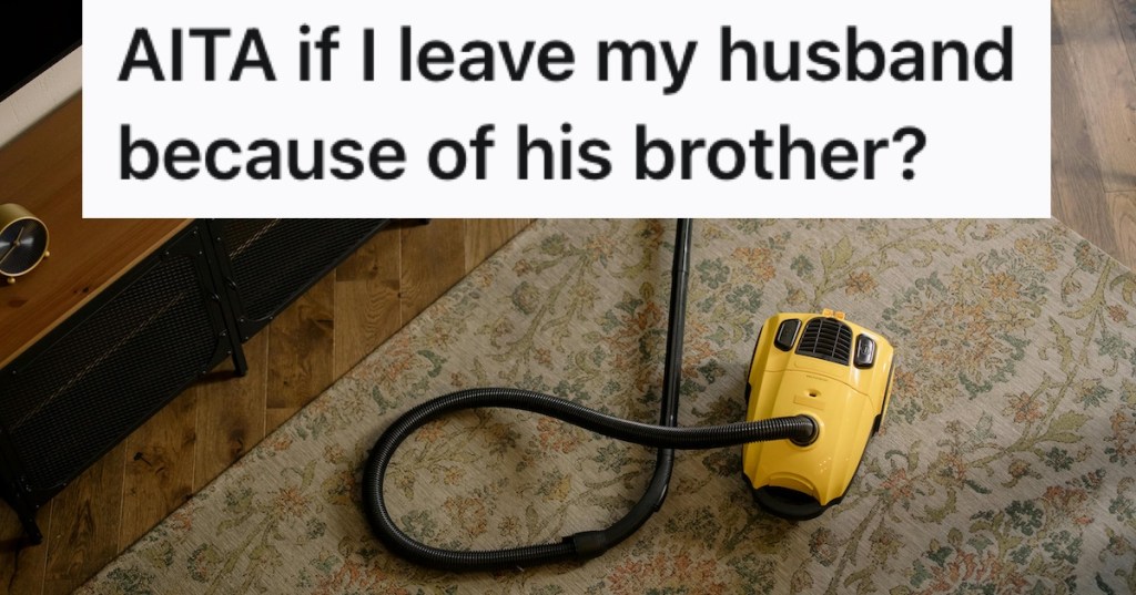 A black and yellow vacuum cleaner