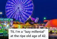 Amusement Park Guest Was Mistaken For An Employee And Told To Empty Trash Cans, But When They Refused The Woman Called Them “Lazy Millennials” And Got Escorted Out By Security