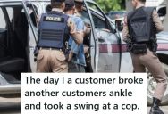 A Customer Tried To Squeeze Past A Cart Loaded With Sheetrock, And Ended Up Injuring Another Customer And Facing Jail Time