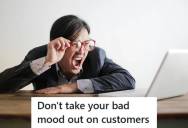 Customer Takes His Time Reading Every Line Of A Cell Phone Contract After Rude Sales Manager Tells Him To Hurry, Leaving The Manager Working Three Hours Past Closing