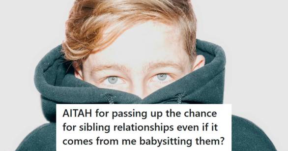 Teen boy hiding his face in his green hoodie, showing his bright eyes