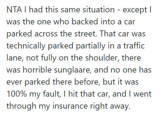 Car Dent 2 Driver Files Insurance Claim After Neighbor Refuses To Report Accident, And Now The Neighbor Is Angry She Cant Pay Out Of Pocket For The Damage