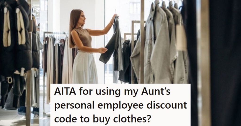 Woman shopping for clothes