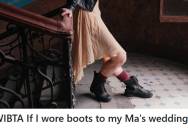 Maid Of Honor Can’t Afford New Shoes For Her Mom’s Wedding And Wants To Wear Combat Boots Instead, But Her Mom Says It Will Ruin The Photos