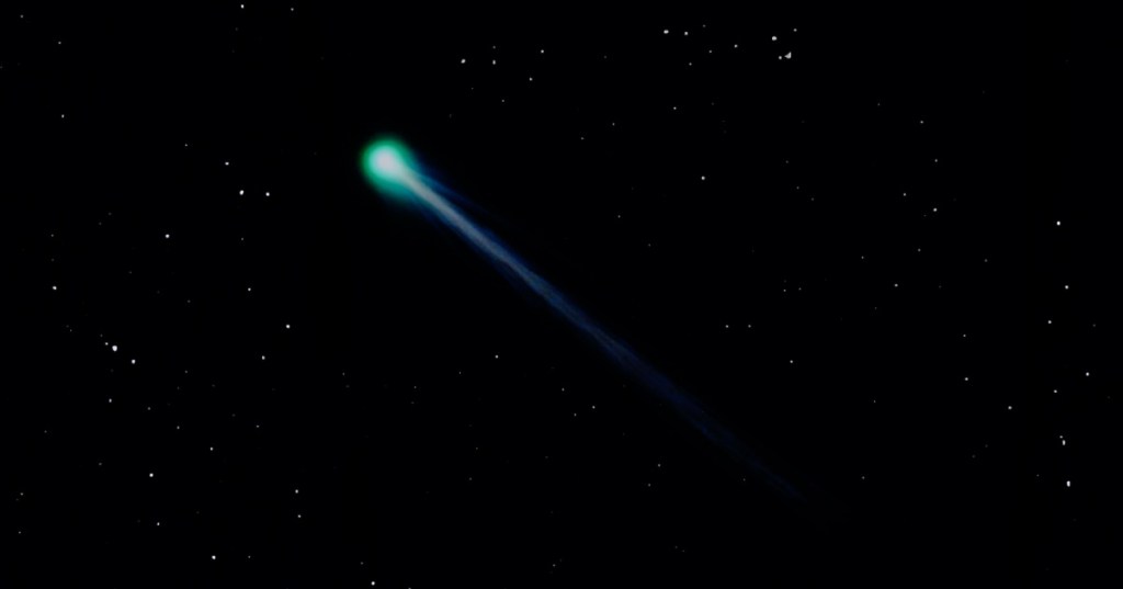 Comet in space