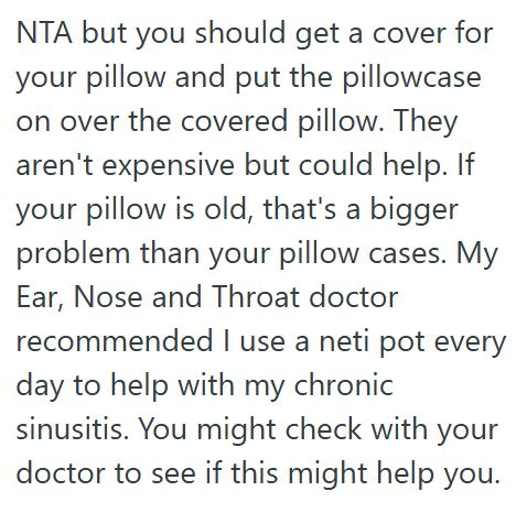 Comment 1 131 16 Year Old Girl Bought Her Own Bed Sheets To Help Avoid Sinus Issues, But Her Parents Let Her Brother Use Them And Called Her Disrespectful For Being Upset