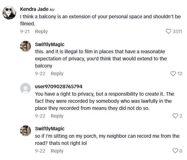 Comment 1 52 What Kind Of Privacy Should You Expect While You Are On The Balcony Of A Cruise Ship?