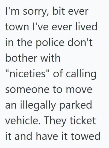 Comment 2 123 Cops Called Him To Get The IT Departments Car Moved To A Better Spot, So This Helpdesk Worker Antagonized The Cops, But Finally Drove The Car To Move It Even Though He Doesnt Have A License