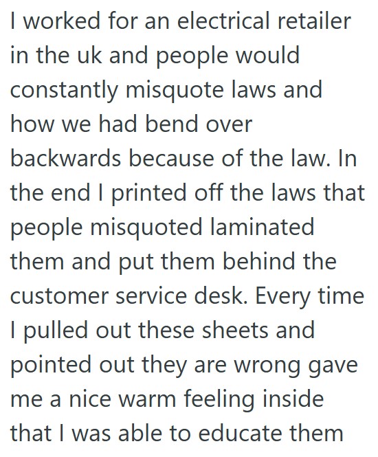 Comment 2 64 A Grocery Store Customer Demanded Access To An Electric Scooter, But The Store Didnt Have Any, So They Threatened To Call The Police If They Didnt Have One, Which The Manager Encouraged