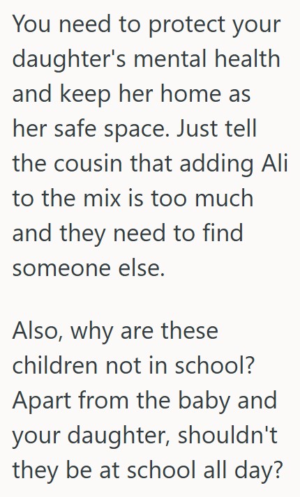 Comment 2 79 She Offered To Babysit Her Cousins Child, But Shes Is A Lot More Work Than She Expected And She Wants To Stop
