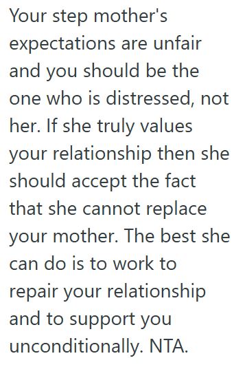 Comment 3 130 He Likes His Stepmother, But He Doesnt See Her As His Real Mom, So She Got Upset And Demanded He Change