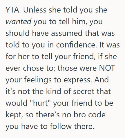Comment 3 135 His Friend Told Him That She Liked His Best Friend, But When He Told His Friend Without Her Permission, She Blocked Him