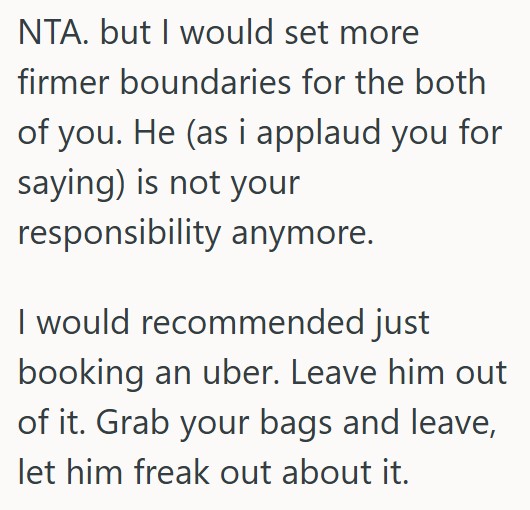 Comment 3 44 Her Husband Said He Couldnt Go To A Campus Visit For Their Son, So She Booked Travel Without Him, But At The Last Minute He Changed His Mind
