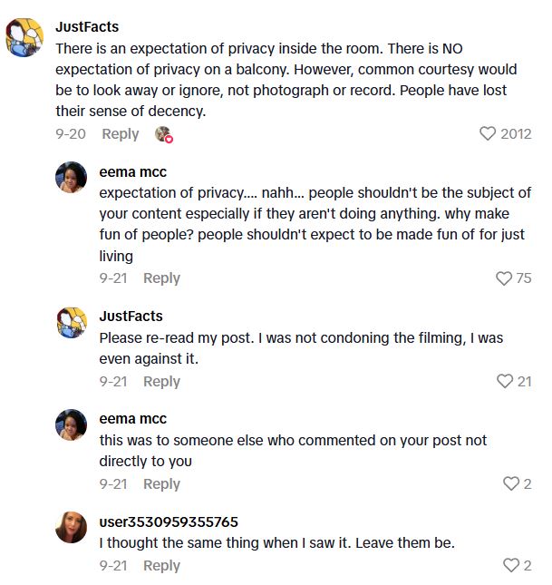 Comment 3 52 What Kind Of Privacy Should You Expect While You Are On The Balcony Of A Cruise Ship?