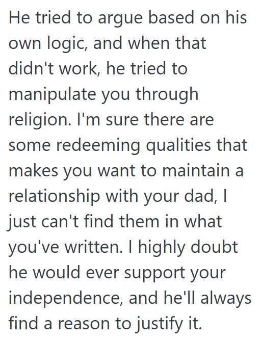 Comment 3 60 Young Man Wants To Move In With His Fiancé, But His Father Says He Will Cut Him Off If He Does