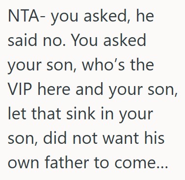 Comment 4 33 Her Husband Said He Couldnt Go To A Campus Visit For Their Son, So She Booked Travel Without Him, But At The Last Minute He Changed His Mind