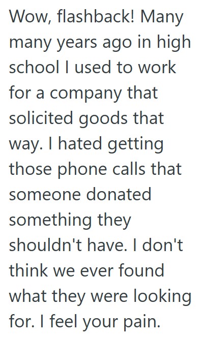 Comment 4 70 A Customer Donated Clothes To A Charity, And Later Regretted It. But When She Came In To Get Her Clothes Back, She Couldnt Believe They Had All Been Sold.