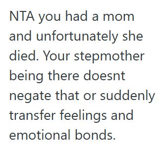 Comment 4 82 He Likes His Stepmother, But He Doesnt See Her As His Real Mom, So She Got Upset And Demanded He Change