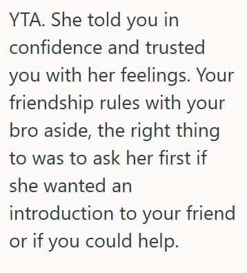 Comment 4 87 His Friend Told Him That She Liked His Best Friend, But When He Told His Friend Without Her Permission, She Blocked Him