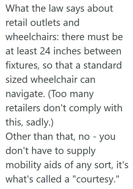 Comment 5 37 A Grocery Store Customer Demanded Access To An Electric Scooter, But The Store Didnt Have Any, So They Threatened To Call The Police If They Didnt Have One, Which The Manager Encouraged