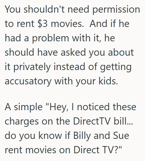 Comment 5 46 Husband Got Upset With Her For Renting Movies Without Telling Him, And Now She Is Refusing To Kiss Him Unless He Apologizes