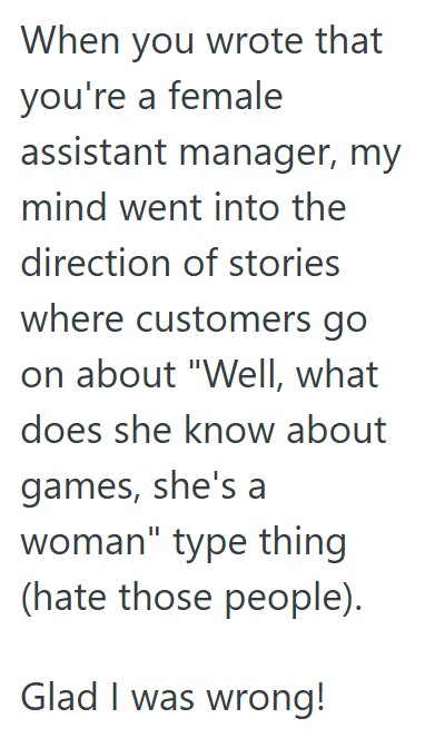 Comment 5 50 She Told Two Customers To Flip A Coin To Decide Which Game To Buy, And In The Process The Coin Accidently Went Down The Front Of Her Shirt, So She Told Them They Had To Buy Both Games