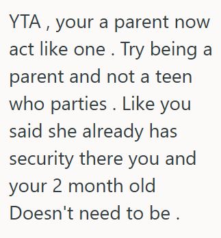 Comment 5 80 Her Little Sister Is Having A Huge Halloween Party At Her House, And She Wants To Be There With Her Newborn, But The Babys Dad Is Raising Serious Concerns